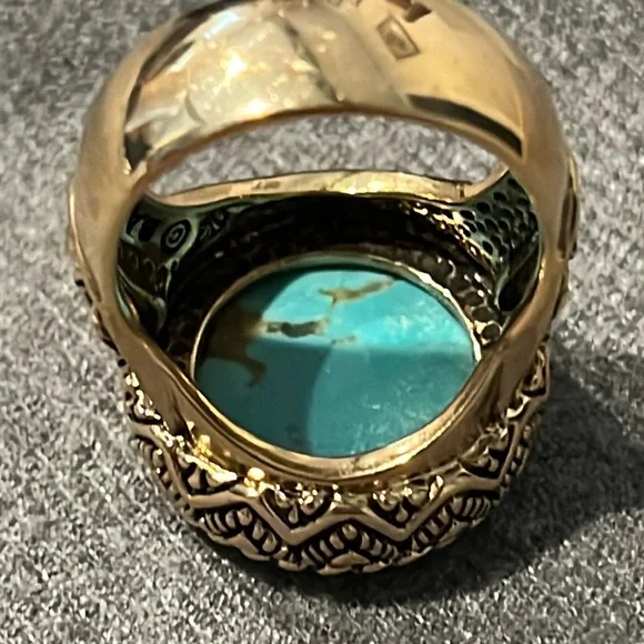Turquoise Studio Barse Ring-10.5 - Picture 5 of 14
